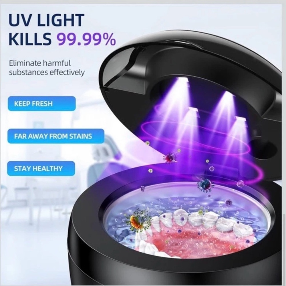Ultrasonic retainer/denture cleaner
New in box 
MSRP $99 - Picture 2 of 8